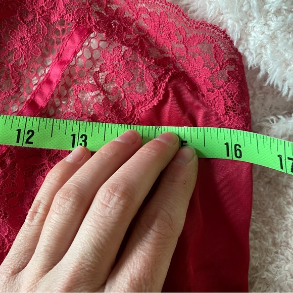 Vintage Hot Pink Sheer Lace Cami - Picture 7 of 7